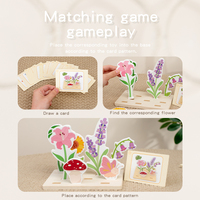 Rompecabezas de Flores Montessori para Educación Temprana, Juego de Mesa para Padres e Hijos, Juguete de Entrenamiento de Coordinación Mano-Ojo para Niños