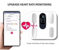 Báscula de Baño Inteligente con WiFi, Recargable, 180 kg, Analizador de Grasa Corporal, Monitor de Composición Corporal con Sincronización con Aplicación Móvil
