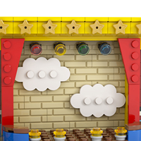Peluches FNAF Stage, figurines Freddy Foxy, ensembles de blocs de construction, kits DIY, briques MOC, jouets pour enfants, Mould King MOC1423