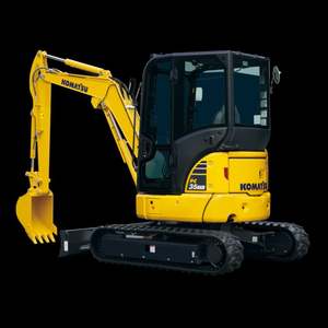 Mini-excavatrice Komatsu PC35 d'occasion de haute qualité, japonaise, 3 tonnes, 2019-2022, composants principaux du moteur et de la pompe - Product Image 1