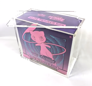 Elite 5 mét perspex tùy chỉnh Acrylic etb Booster Box trường hợp pokemized Mega Charizard x Hiển thị đóng cửa từ Stackable - Product Image 3