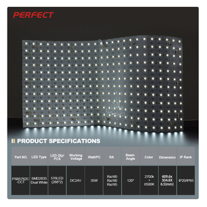 Nuovo Pannello LED Tagliabile IP65 per Uso Alberghiero, SMD2835 DC24V, Retroilluminazione Flessibile e Pieghevole - Product Image 2