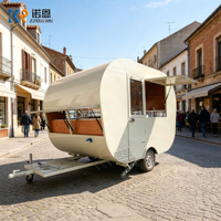 Food Truck Unique pour Burgers, Chariot à Pizza Extérieur, Remorque Commerciale pour Snacks