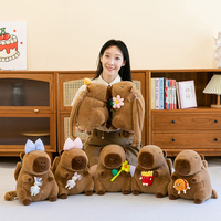 Sacs à dos en peluche créatifs Capybara très populaires pour enfants, cartables avec animaux en peluche, designs variés, en coton