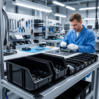 Bacs de sécurité pour étagères, système de conduction, contient des cellules de pacemaker, conteneurs de boissons sécurisés, plateau ESD pour circuits intégrés