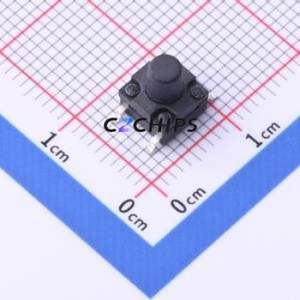 TS-KG10GS-BB75F Tactile Switch SMD-4P,6.2x6.2mm Switch Single Pole Single Throw Round Button 2.5N Vertical Mount - Product Image 1