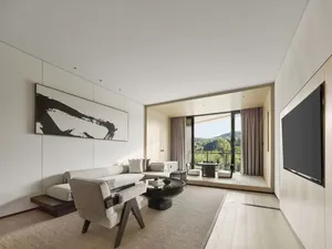 Ensemble de meubles de chambre d'hôtel de luxe sur mesure moderne avec construction écologique pour usage commercial - Product Image 5