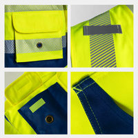 Gilet de travail JIADE WorkPro Series pour hommes, en polyester résistant à l'abrasion, haute visibilité, respirant, résistant à l'eau, pour l'été