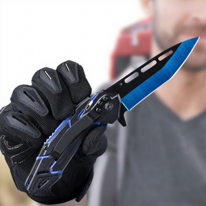 Couteau <span class=keywords><strong>pliant</strong></span> Blue Devil, best-seller transfrontalier, couteau à fruits pour le camping en plein air, lame en acier inoxydable, petit couteau <span class=keywords><strong>pliant</strong></span> EDC - Product Image 2
