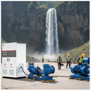10KW 380V Water <b>Generator</b> 100-500RPM Free Energy Accept Customization DEMING-HTG-10KW-380V-500RPM Hydroelectric <b>Generator</b> DEMING - Product Image 5