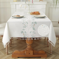 Fabricant Direct ORCHID – Tapis Carré en Coton Personnalisé, Moderne, Écologique, Réutilisable, Imperméable, Résistant à la Chaleur, Durable, Tissé et Brodé