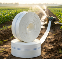 Tuyau plat flexible en PE tissé résistant aux UV haute pression de 4 pouces 100 m pour l'irrigation des fermes, l'agriculture et les jardins