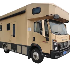 Thiết kế hiện đại HOWO Luxury 4x2 tự động RV Caravan-Tương thích off-road motorhomes cho du lịch xe tải thể loại