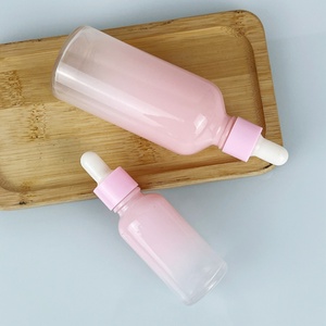 Botella de Vidrio Redonda Rosa para Suero, 2oz/30ml/100ml, con Gotero, Botella de Vidrio con Gotero Dorado Rosa para Cosméticos - Product Image 6