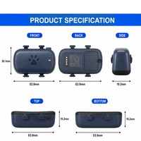 Rastreador GPS 4G LTE Impermeable con Beidou, GLONASS, Galileo, Bluetooth, Aplicación Android, LBS, Geo-Cerca, Monitoreo de Movimiento y Sueño, Collar