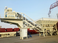 Impianto di Betonaggio Mobile YILI Completamente Automatico ed Economico, 25m3/ora, Mini Impianto Portatile per Calcestruzzo Preconfezionato in Vendita