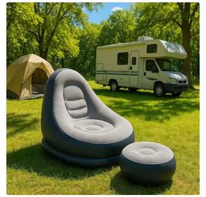 2026 Trending Modern Outdoor Inflatable Foldable <b>Sofa</b> Chair Portable Camping <b>Folding</b> Bed - Product Image 1