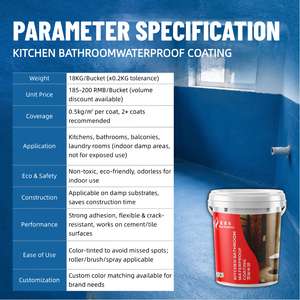 Revêtement de sol en polyuréthane imperméable, auto-nivelant, haute brillance, sans joint, pour cuisine <span class=keywords><strong>et</strong></span> salle de bain - Product Image 6