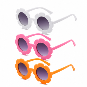 แว่นกันแดดเด็ก Flower Kids UV400 กรอบ PC น้ำหนักเบา รับทำโลโก้ ขายส่ง - Product Image 1