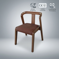 Chaise de salle à manger moderne en bois avec accoudoirs, chaise de salle à manger de luxe, chaises d'hôtel en bois massif de luxe, OEM ODM