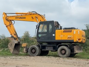 Excavatrice Hyundai 210W-7 d'occasion, excavatrice d'occasion en bon état, puissance élevée, machine de chantier - Product Image 5