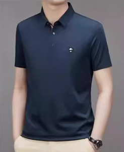 Nouvelle chemise homme 2025, formelle, unie, en twill, ODM, haute qualité, brodée, élastique, respirante, 100% coton, séchage rapide, manches courtes - Product Image 3