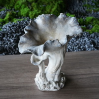 Décoration de jardin classique en forme de champignon en ciment fait main Lianda 19x16x25CM, ornement de bureau pour la maison, cadeau, bibelot tendance