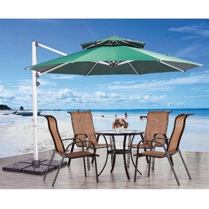 De luxe En <span class=keywords><strong>Aluminium</strong></span> De Sablage Oxydation Extérieure Plage Parasols Utilisés Parasol - Product Image 2