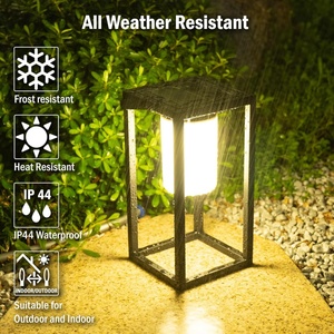 Linterna Solar Decorativa para Jardín con Certificación UL ETL, Lámpara de Camping Impermeable para Exteriores, Luz Portátil para Exteriores - Product Image 4