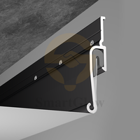 Prix d'usine Profilés en aluminium pour plafond tendu en tissu, bande LED intégrée, et murs en tissu tendu