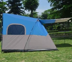 Oxford professionnel extérieur <span class=keywords><strong>toile</strong></span> cabine cloche tentes <span class=keywords><strong>grande</strong></span> famille <span class=keywords><strong>moustiquaire</strong></span> tente Camping tente avec 4 entrées - Product Image 4