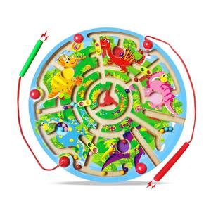 Giocattoli Educativi <span class=keywords><strong>Montessori</strong></span> con Labirinto Magnetico, Giochi per lo Sviluppo Intellettuale e l'Apprendimento Precoce per Bambini - Product Image 1