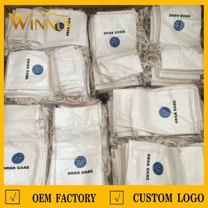 Custom logo <strong>Large</strong> Makeup Gift Cosmetic Dust Storage Packaging <strong>Bag</strong> Canvas Jewelry Pouch Small Linen Cotton Canvas <strong>Drawstring</strong> <strong>Bag</strong> - Product Image 5