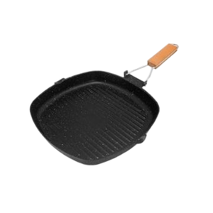 Outdoor Hiking Picnic Portable Durable Nonstick Cooking Equipment Camping Cookware Folding Handle <strong>Frying</strong> <strong>Grilling</strong> <strong>Pan</strong> - Product Image 1