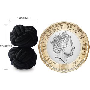 <span class=keywords><strong>Gemelos</strong></span> de tela con <span class=keywords><strong>nudo</strong></span> de seda 2 uds. Mejoran las camisas para hombre/mujer. Nudos artísticos, gran regalo para los amantes de la moda - Product Image 6