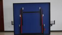 Table de ping-pong pliable d'intérieur C-TOP PT-0057 avec roulettes, bleue, logo personnalisé disponible