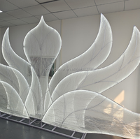 Décorations de scène de mariage populaires, arche de feuilles LED, éclairage de fond pour événements et fêtes