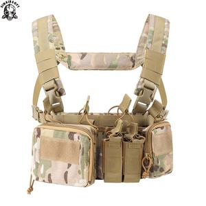 Sinairsoft CS Match Wargame TCM ชุดเสื้อกั๊กยุทธวิธีหน้าอก TCM กระเป๋านิตยสารซองหนังไนล่อน - Product Image 5