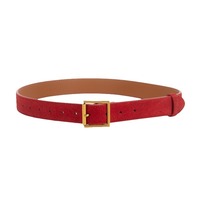 Nouvelle ceinture rétro pour femme en cuir de vachette givré anti-velours avec boucle ardillon en alliage, ceinture décorative de luxe en daim véritable pour jeans