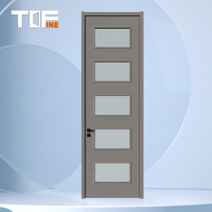 New Design Cheaper WPC <strong>Door</strong> Waterproof Wooden <strong>Door</strong> for Room <strong>Door</strong> Wholesale - Product Image 2