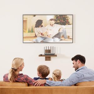 Consoles de jeu Routeurs Boîtes à câbles Étagère de divertissement flottante Étagère flottante en bois pour téléviseurs pour lecteurs DVD - Product Image 3