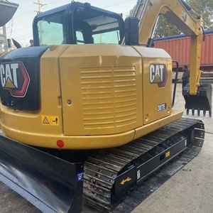 รถขุด CAT 307E สีเหลืองดำ รุ่นติดตั้งห้องโดยสาร แบบตีนตะขาบ อุปกรณ์ก่อสร้างสำหรับงานหนัก - Product Image 1