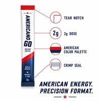 Sachet d'emballage personnalisable pour chewing-gum en bâtonnets, à découpe instantanée, rouge, blanc, bleu, pour usage individuel, le plus vendu