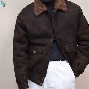 Giacca di camoscio invernale da uomo oversize Casual in camoscio da uomo - Product Image 3