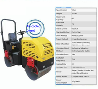 Rouleau compresseur routier à double tambour, modèle diesel refroidi par air, autopropulsé, pour la construction, fabrication chinoise