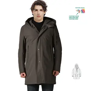 Slim Fit Classic Business Coat Windproof Winter Men's Long Coat Fashion Jacket For Men
