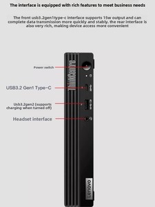 Ordinateur de bureau Lenovo ThinkCentre 730Q Mini <span class=keywords><strong>PC</strong></span> I5/i7 7e génération 8G 256G SSD, idéal <span class=keywords><strong>pour</strong></span> le gaming, les affaires, le bureau et la maison, avec Wi-Fi, occasion, de bonne qualité - Product Image 2