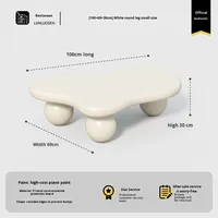 Table basse en bois massif style nuage, moderne et simple, pour salon, petit appartement, luxe léger, style Instagram