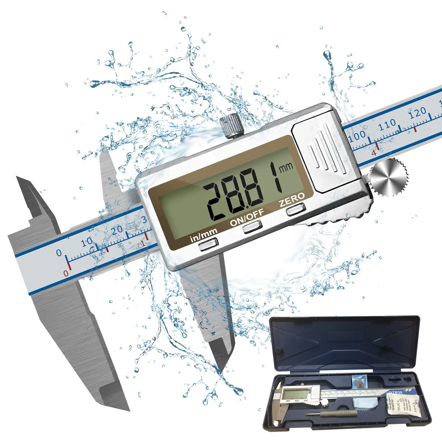 Stainless Steel 0-300mm Digital Display Vernier Caliper/Digital Ruler 0.01mm High Accuracy Precision Measuring Tools