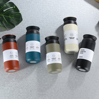 2025 Termos Tumbler Stainless Steel Dinding Ganda 500ml Laris Manis dengan Pegangan untuk Menjaga Suhu Kopi, Anggur, dan Air